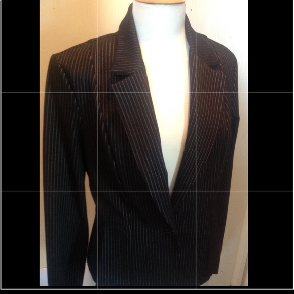 Joseph Ribkoff Jacket Black and white stripes SZ8 - Picture 3 of 8